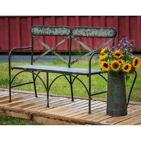 small galvanized metal houses|galvanized metal farmhouse bench.